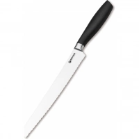 Кухонный хлебный нож Bker Core Professional Bread Knife, 220 мм, сталь X50CrMoV15, рукоять пластик купить в Владивостоке