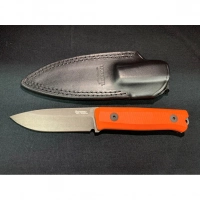 Нож LionSteel Bushcraft-R, сталь Sleipner, рукоять G10, оранжевый купить в Владивостоке