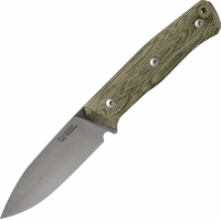 Нож с фиксированным клинком LionSteel B35, сталь Sleipner, рукоять Green canvas micarta купить в Владивостоке