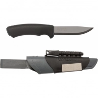 Нож с фиксированным лезвием Morakniv Bushcraft Survival, сталь Sandvik 12C27, рукоять пластик/резина купить в Владивостоке