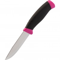 Нож с фиксированным лезвием Morakniv Companion Magenta, сталь Sandvik 12C27, рукоять резина/пластик, пурпурный купить в Владивостоке