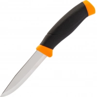 Нож с фиксированным лезвием Morakniv Companion Orange, сталь Sandvik 12C27, рукоять резина/пластик, оранжевый купить в Владивостоке