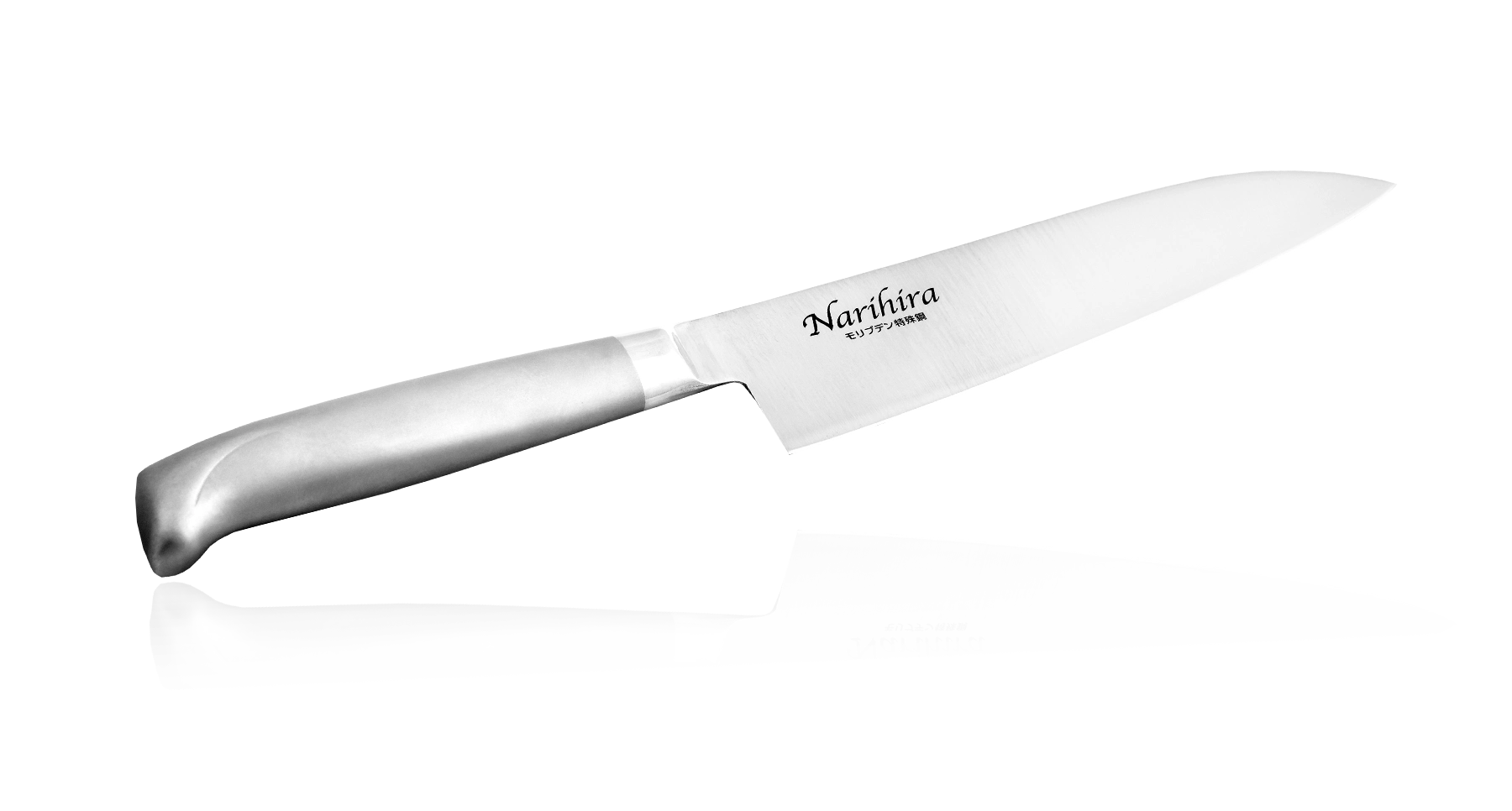 Нож Сантоку Narihira Fuji Cutlery, FC-62, сталь Mo-V, серый