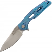 Нож складной Thor 3 Rikeknife, сталь M390, Blue Titanium купить в Владивостоке