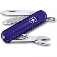 Нож Victorinox Classic SD Colors, Persian Indigo (0.6223.T29G) фиолетовый полупрозрачный, 7 функций 58мм купить в Владивостоке