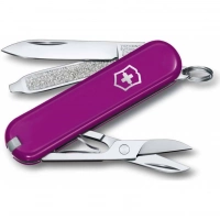 Нож Victorinox Classic SD Colors, Tasty Grape (0.6223.52G) пурпурный, 7 функций 58мм купить в Владивостоке