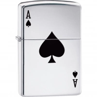 Зажигалка ZIPPO Armor™  Туз с покрытием High Polish Chrome купить в Владивостоке