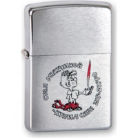 Зажигалка ZIPPO Мальчик, латунь с покрытием Brushed Chrome, серебристый, матовая, 36х12×56 мм купить в Владивостоке