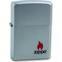 Зажигалка ZIPPO Satin Chrome, латунь с ник.-хром. покрыт., серебр., матовая, 36х56х12 мм купить в Владивостоке