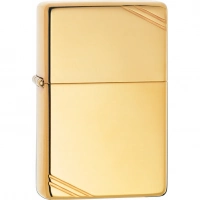 Зажигалка ZIPPO Vintage™ с покрытием High Polish Brass купить в Владивостоке